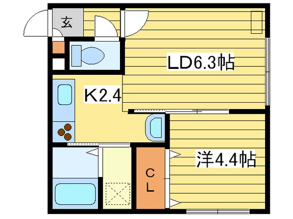 アークガーデン平岸Ⅱの物件間取画像